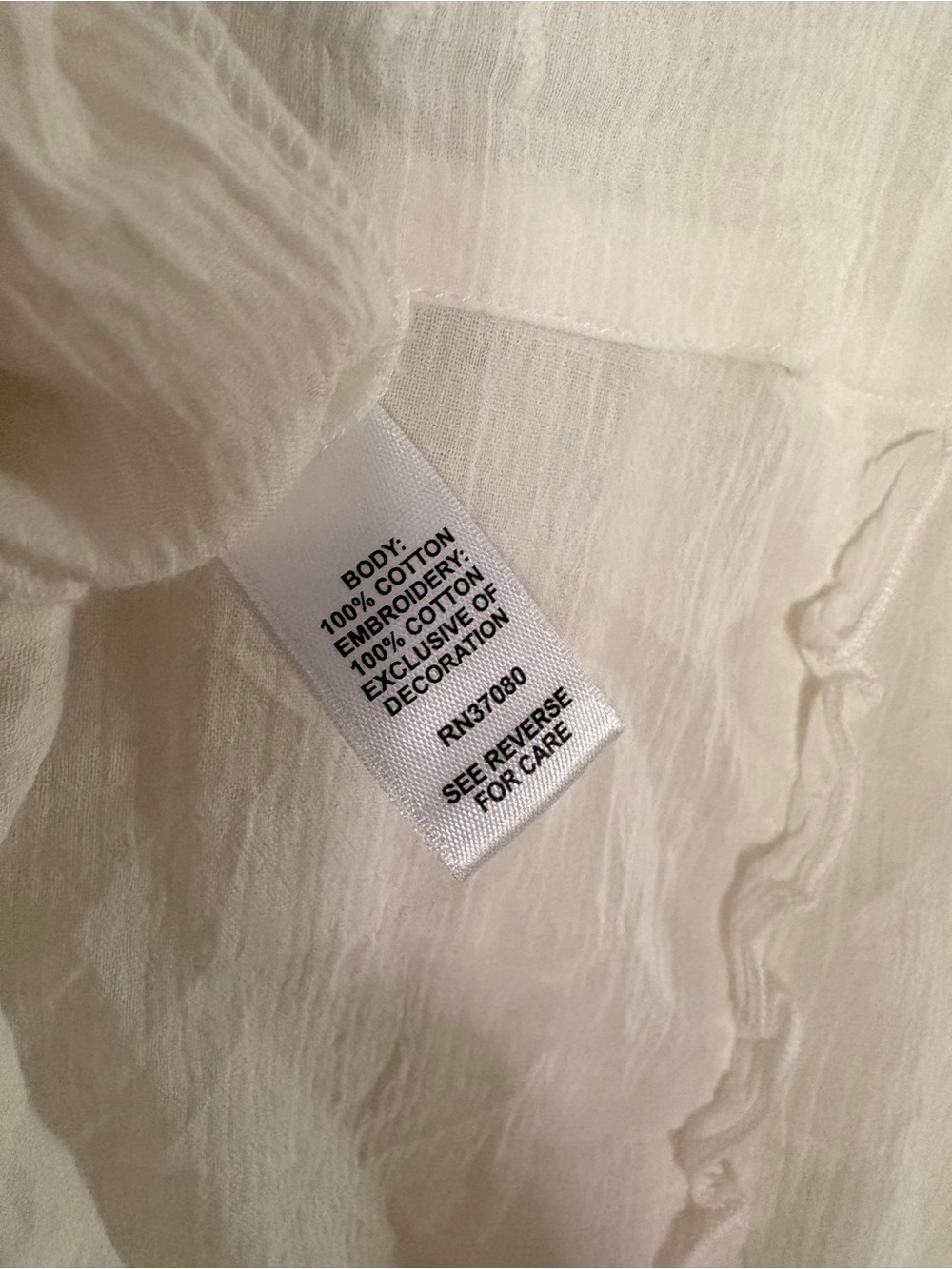 Versona White Ruffled Button-Front Blouse - Picture 12 of 13